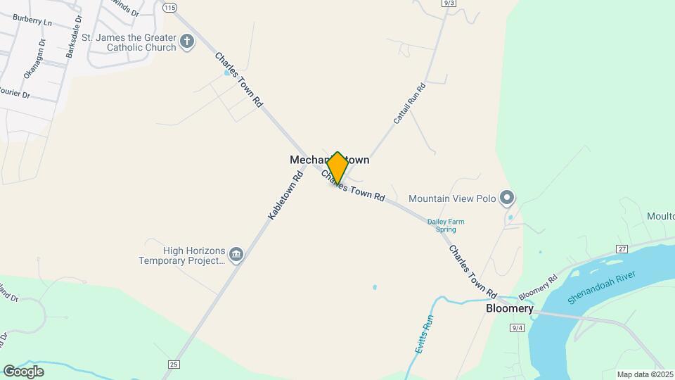 15990 Charles Town Rd Map and Location Details