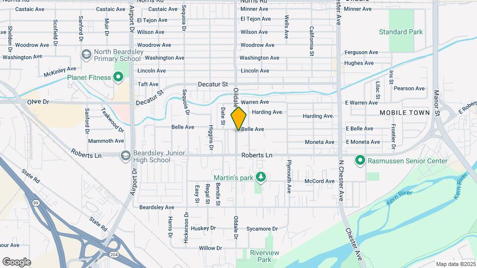 408 Oildale Dr Map and Location Details