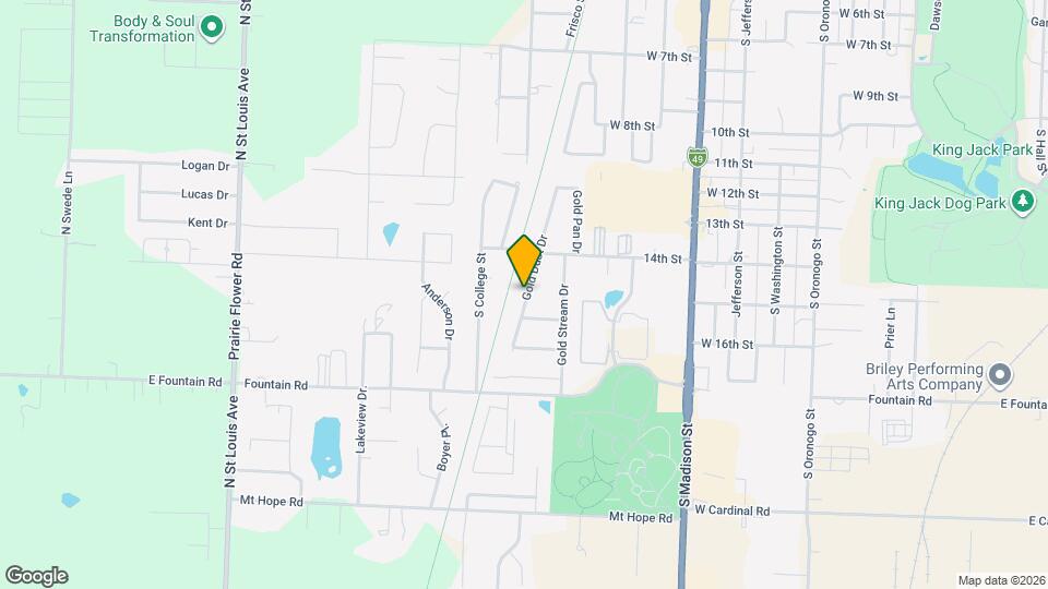 1506 Gold Dust Dr Map and Location Details