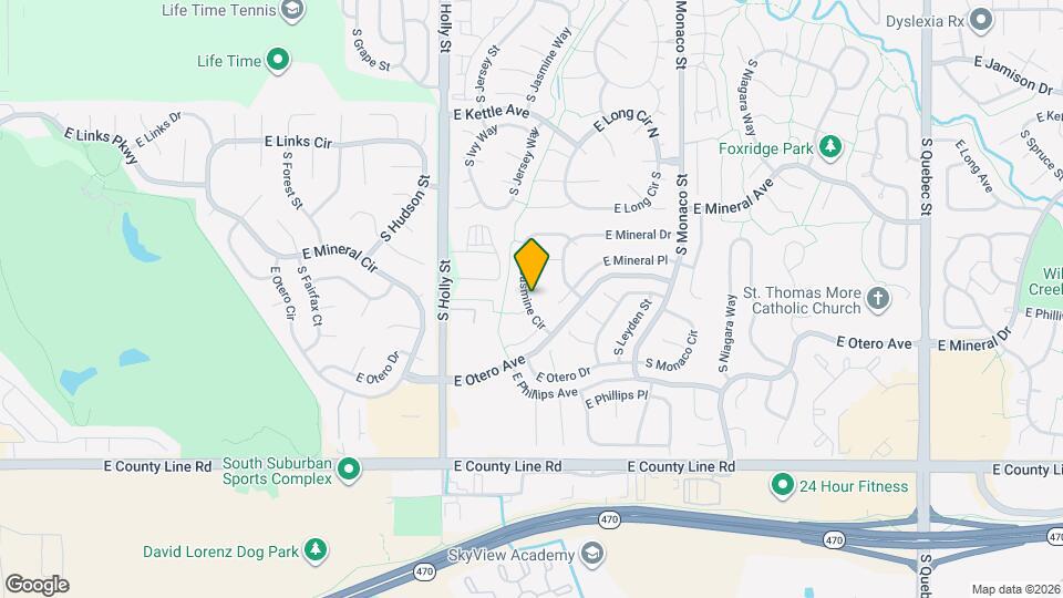 8040 S Jasmine Cir Map and Location Details