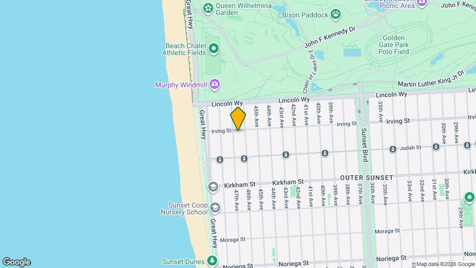 4525 Irving St Map and Location Details