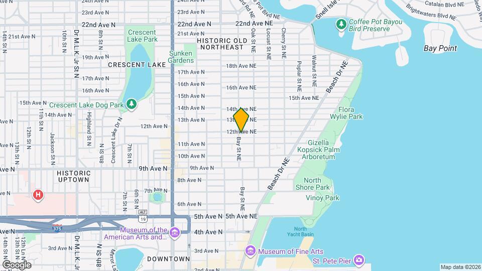 1139 Bay St NE, Unit Upstairs Unit Map and Location Details