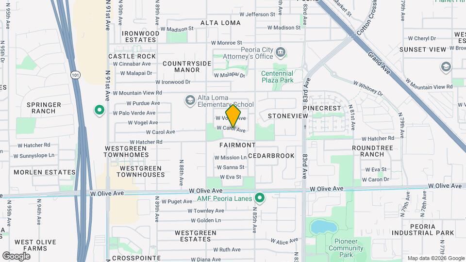 8551 W Carol Ave Mapa y Detalles de la Ubicación