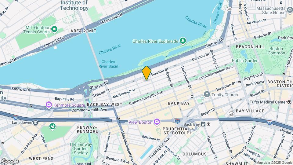 295 Marlborough St, Unit 2 Map and Location Details