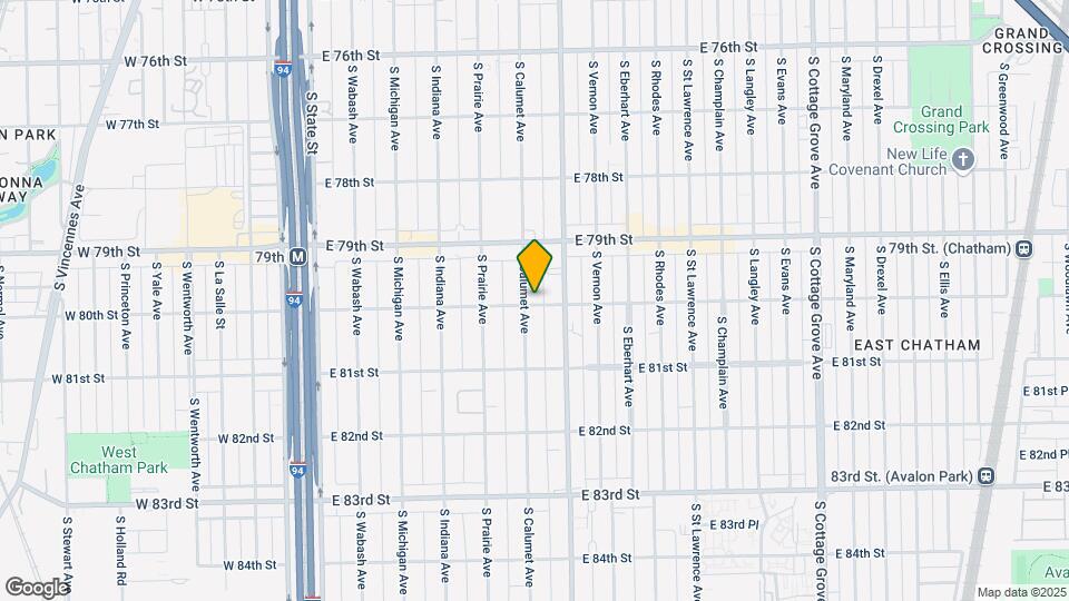 7955 S Calumet Ave Map and Location Details