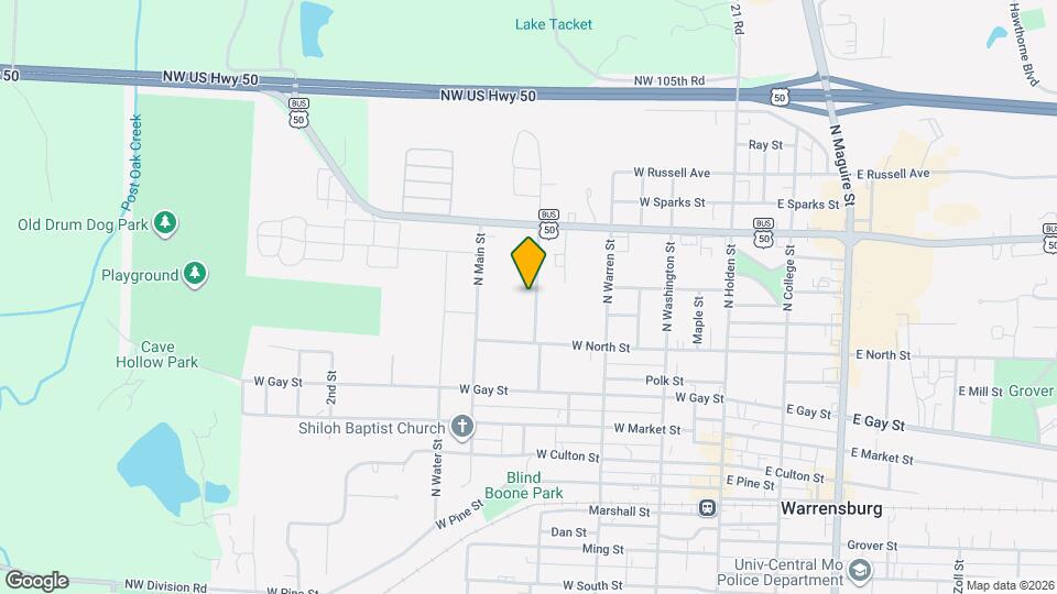 606 Laurel St Map and Location Details