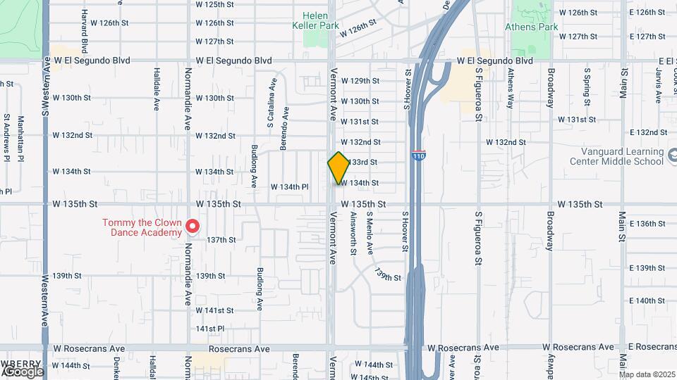 13408 S Vermont Ave Map and Location Details