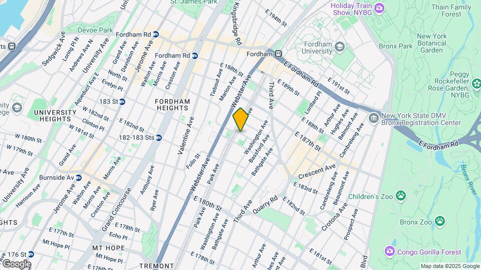 442 E 184th St Map and Location Details