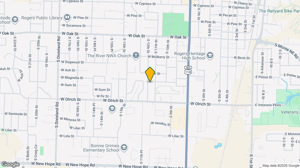 1403 S 12th St Map and Location Details