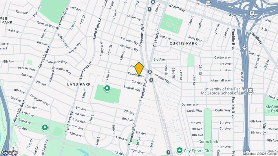 2016 Vallejo Way Map and Location Details