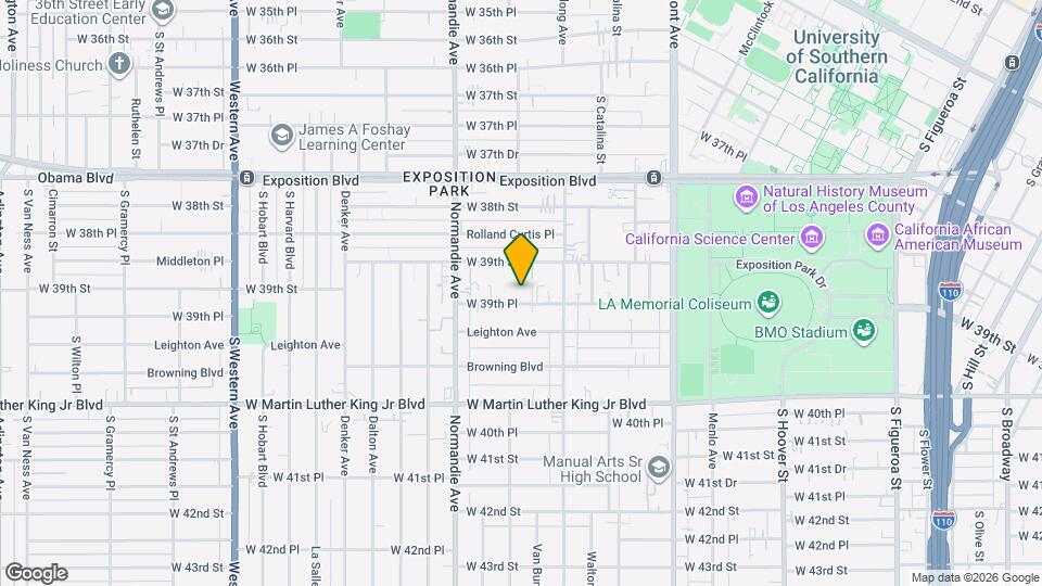 1207 W 39th Pl, Unit 206 Map and Location Details