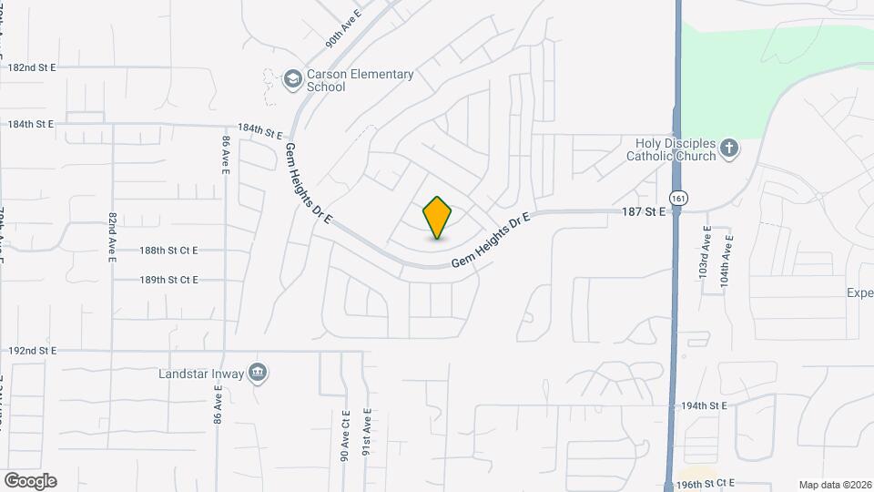 9507 187th St Ct E Map and Location Details