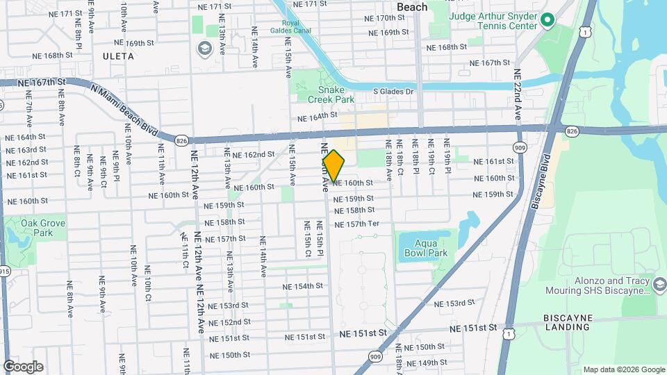 1620 NE 160th St Map and Location Details