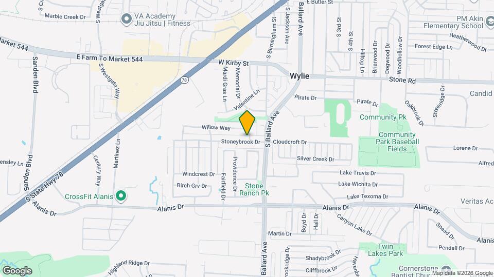 400 Stoneybrook Dr Map and Location Details