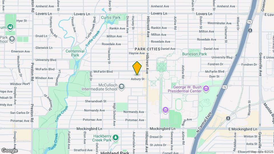 3428 Asbury St Map and Location Details