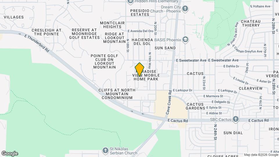 12639 N 19th St Map and Location Details