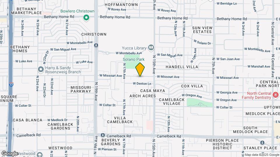 1533 W Missouri Ave Map and Location Details
