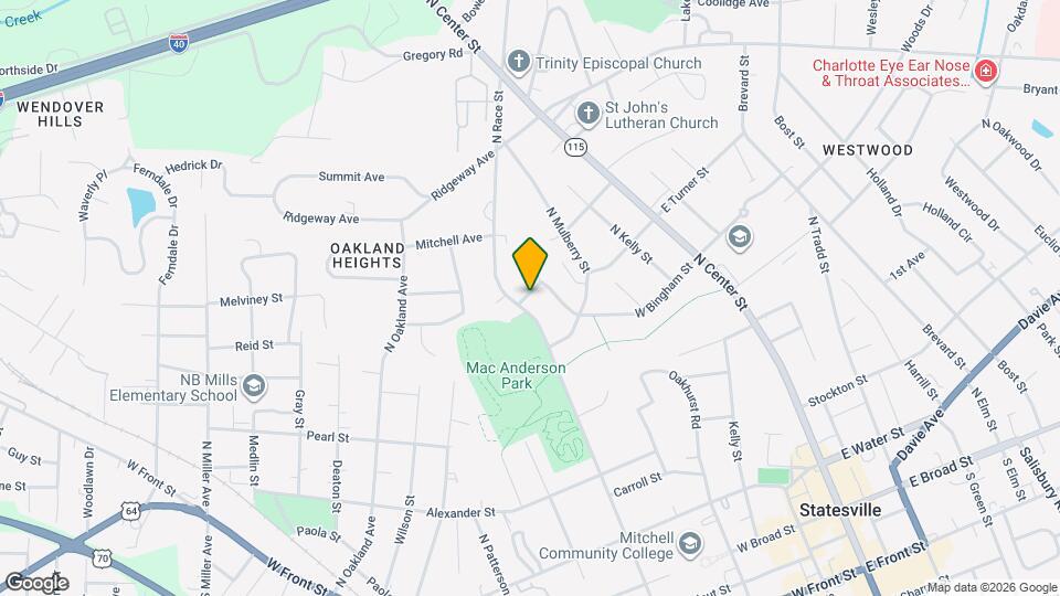 505 Hickory St Map and Location Details