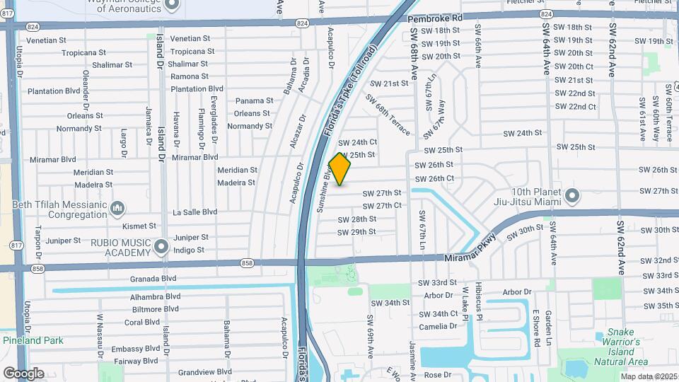 7041 SW 27th St Mapa y Detalles de la Ubicación