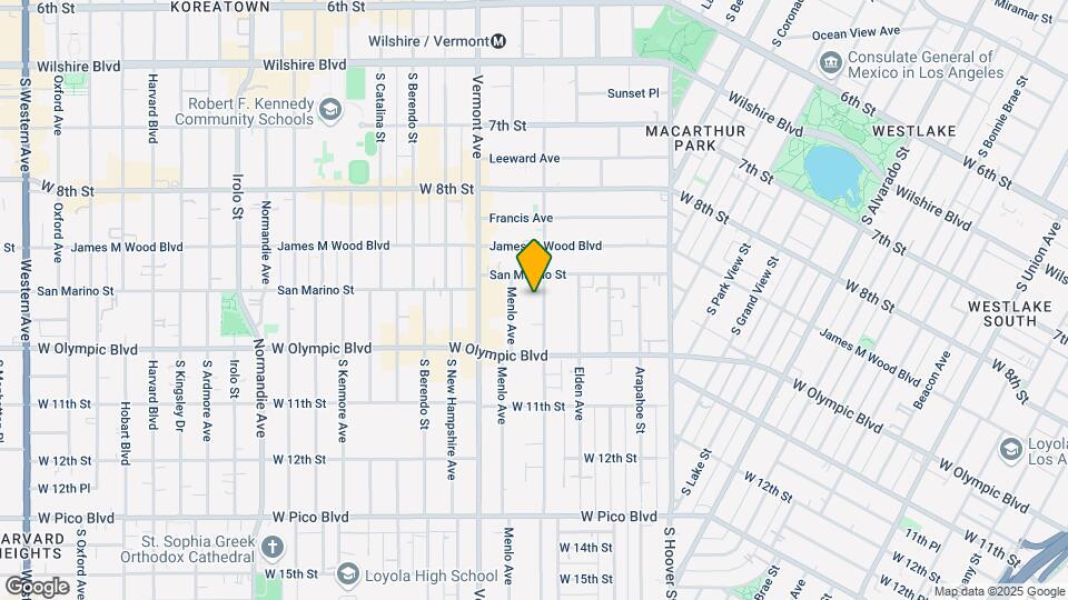 947 S Westmoreland Ave Map and Location Details