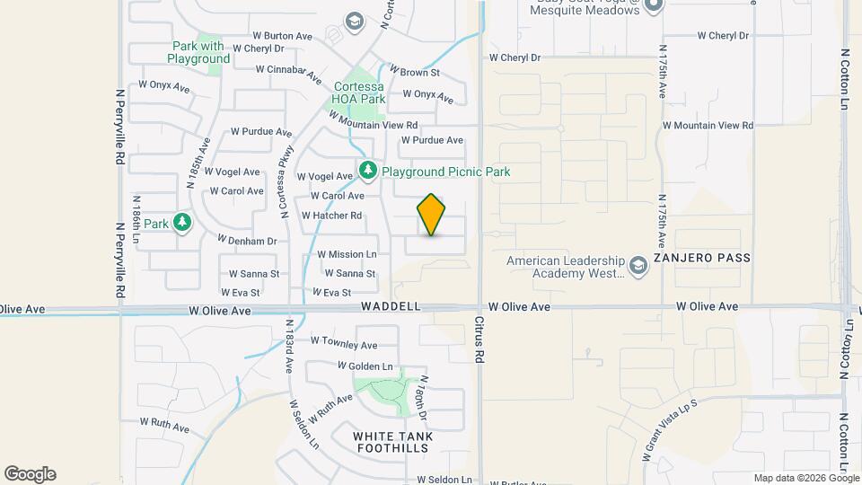 18009 W Sunnyslope Ln Map and Location Details