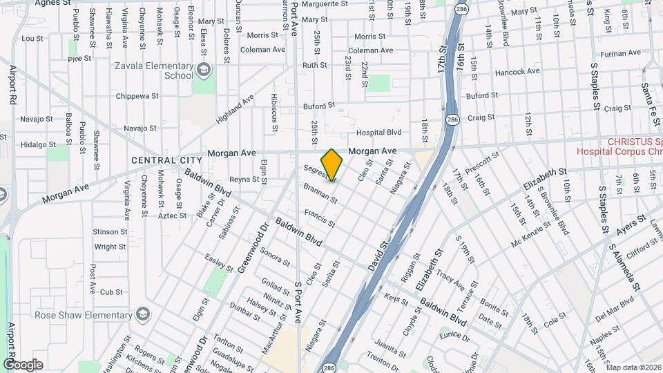 2409 Crews St Map and Location Details