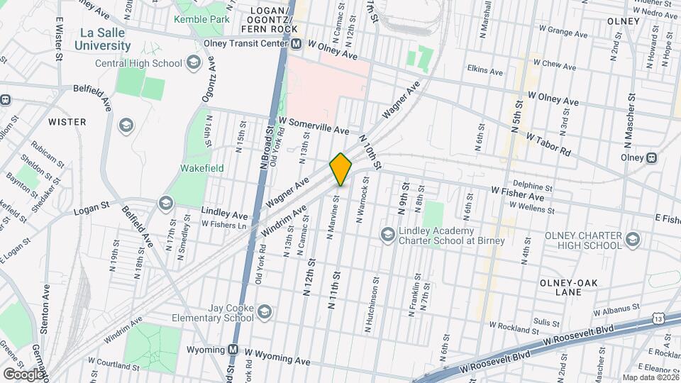 5211 N Marvine St Map and Location Details