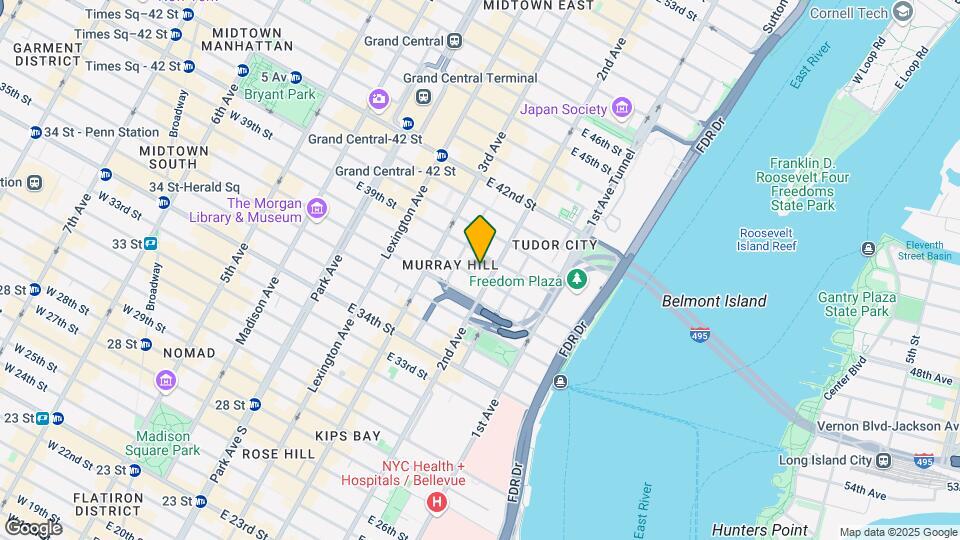 241 E 38th St Map and Location Details