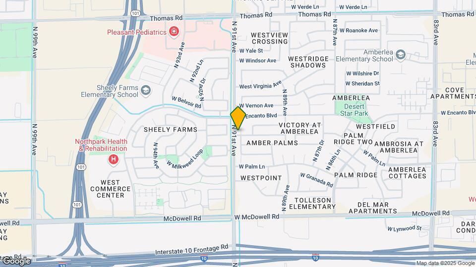2222 N 90th Ln Map and Location Details