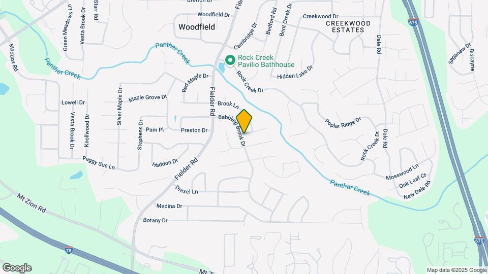 6974 Babbling Brook Dr Map and Location Details