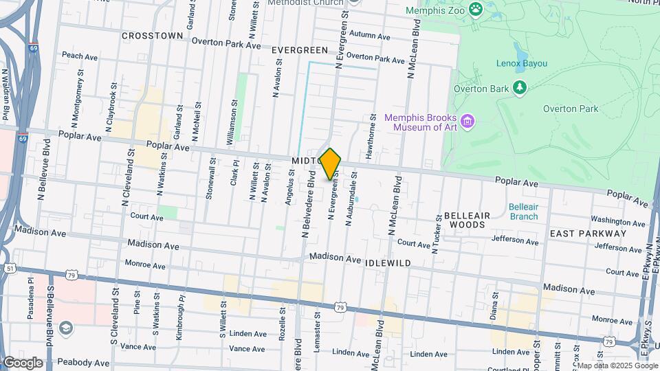 141-143 Evergreen St Map and Location Details