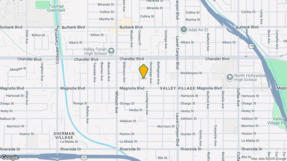 5232 Corteen Pl, Unit 25 Mapa y Detalles de la Ubicación