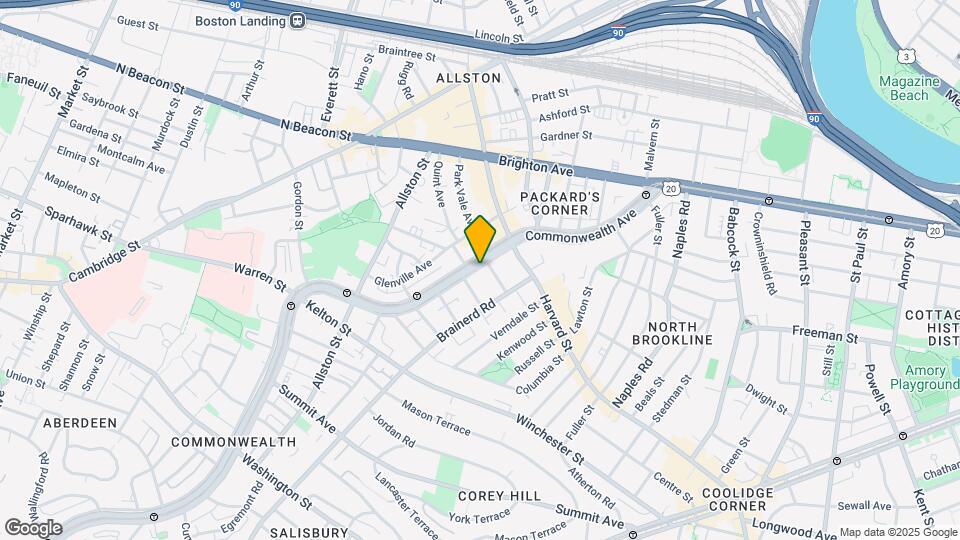 1260 Commonwealth Avenue Map and Location Details