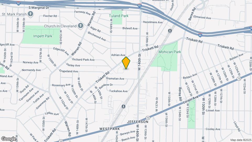 14247 Triskett Rd Map and Location Details