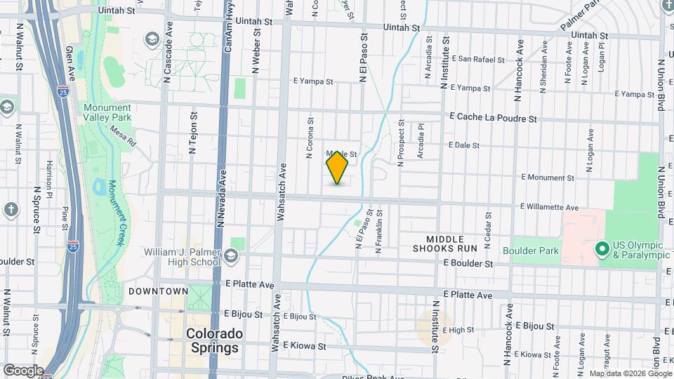 620 E Willamette Ave Map and Location Details