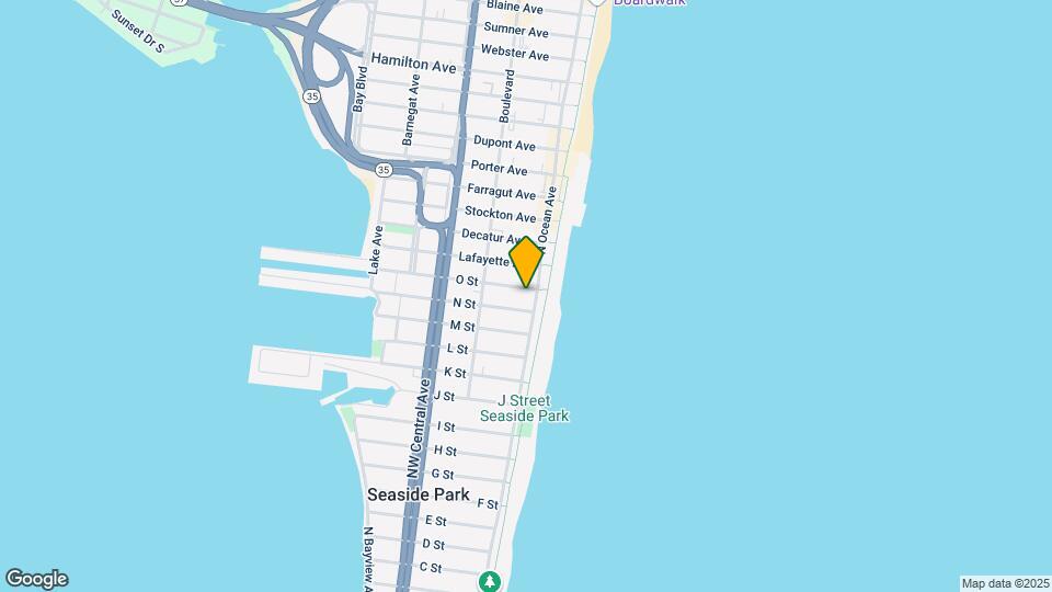 1401 N Ocean Ave Map and Location Details