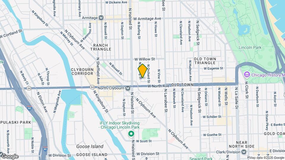 1625 N Burling St, Unit 201 Mapa y Detalles de la Ubicación