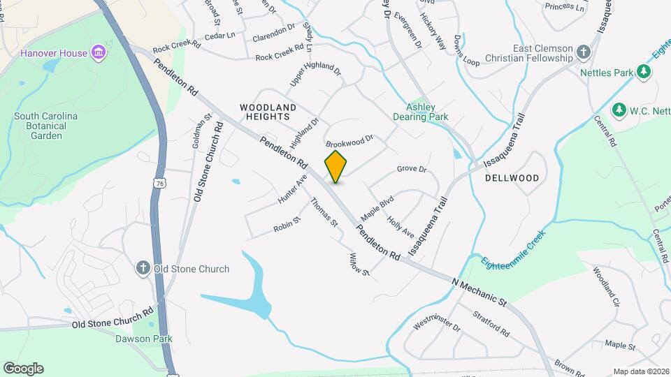 310 Pendleton Rd Map and Location Details