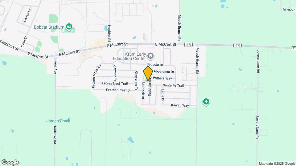 307 Saddlebrook Dr Map and Location Details