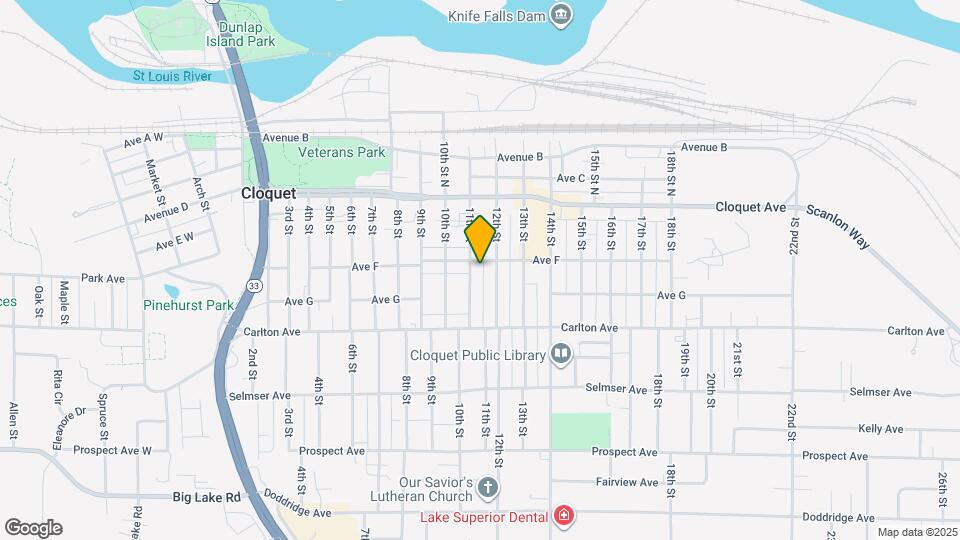 1106 Ave F Map and Location Details