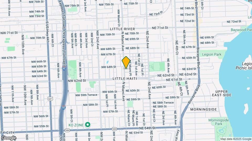 6311 N Miami Ave Mapa y Detalles de la Ubicación