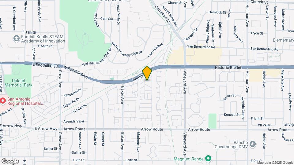 8651 Foothill Blvd Mapa y Detalles de la Ubicación