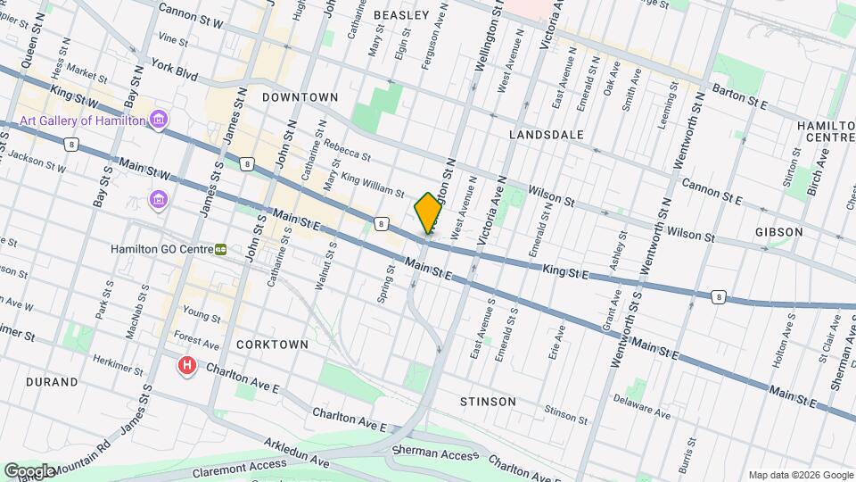 2 Wellington St N, Unit 2 Map and Location Details