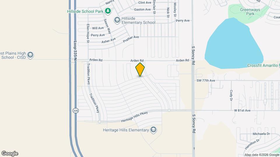 7604 Crestline Dr Map and Location Details