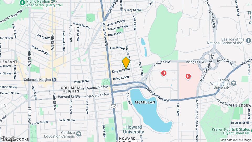 520 Kenyon St NW Map and Location Details