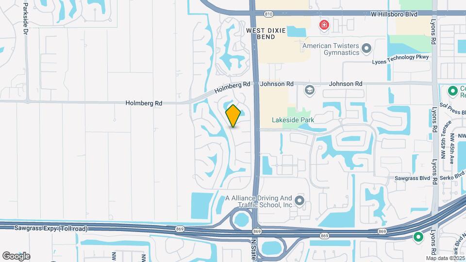6260 NW 58th Way Map and Location Details