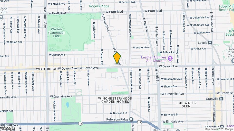 6400 N Ridge Blvd Map and Location Details