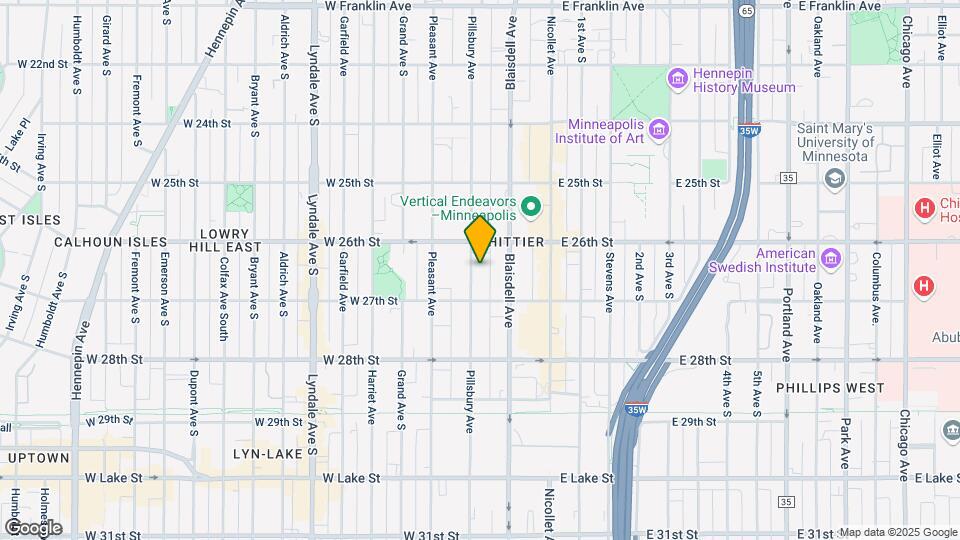 2625 Pillsbury Ave S Map and Location Details