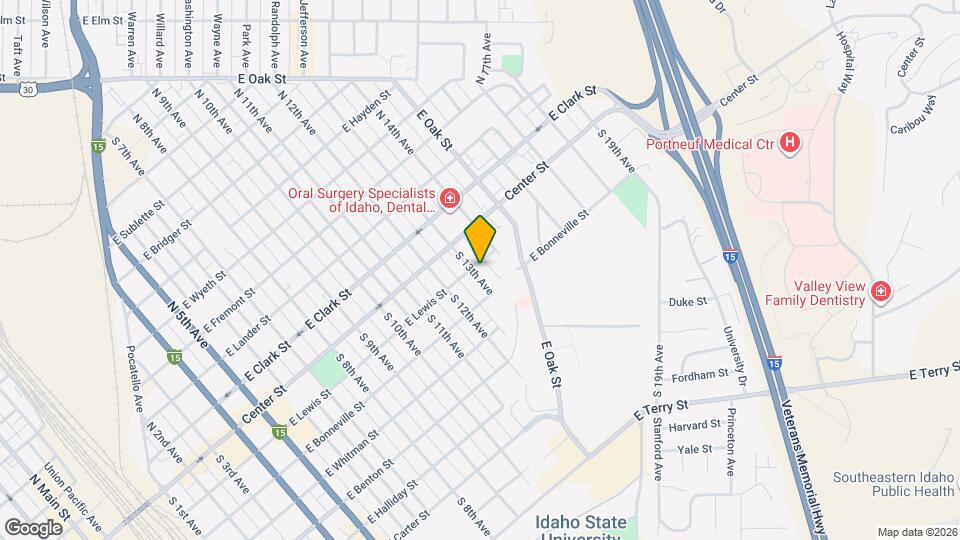 208 S 13th Ave Map and Location Details