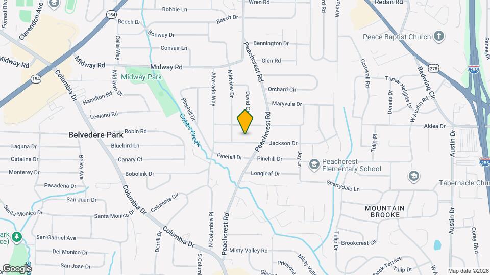 3380 Jackson Dr Map and Location Details